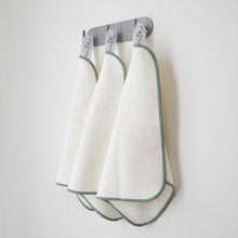 Load image into Gallery viewer, Face Washcloths_Square_Green x 5